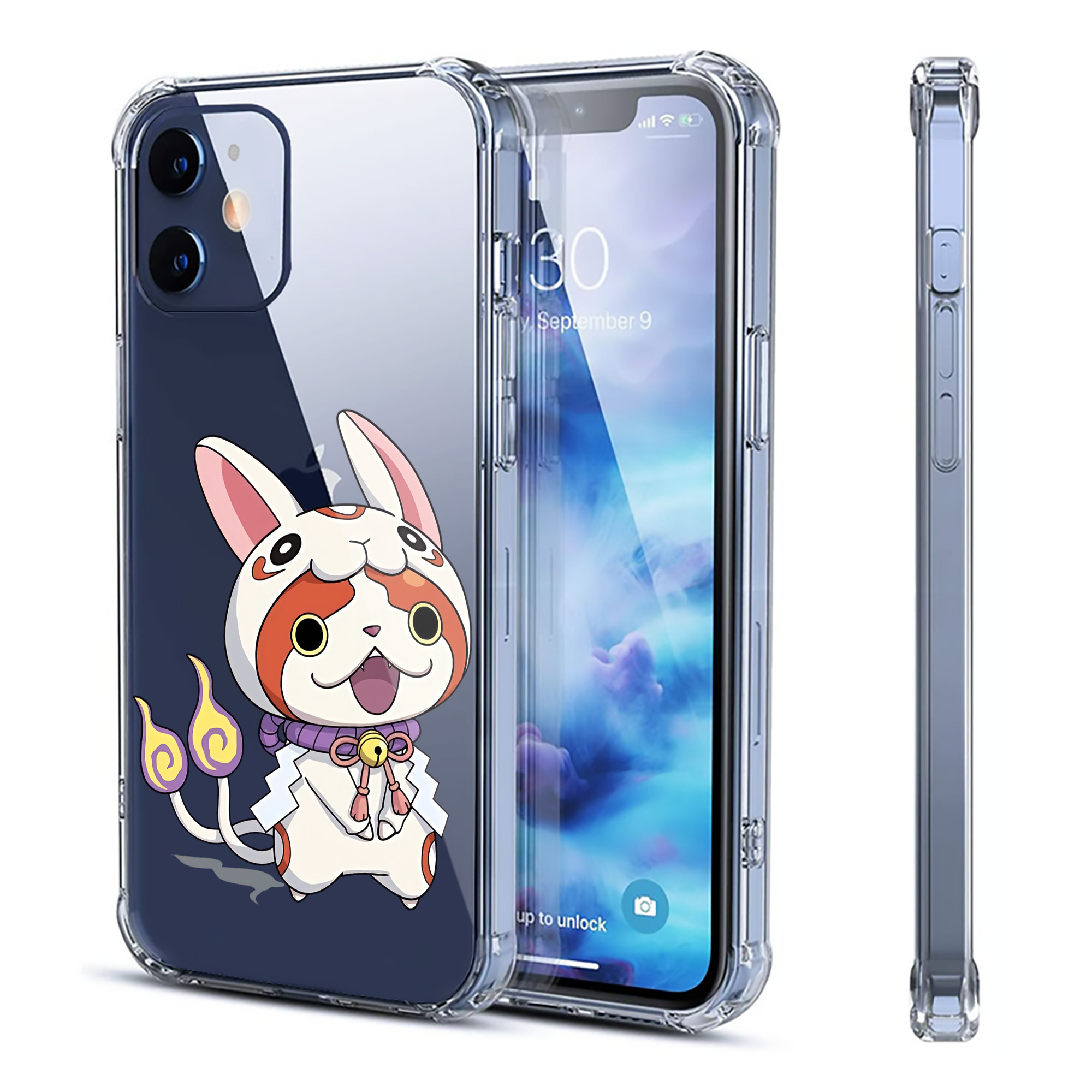 （画像用） 妖怪ウォッチ Yo-kai Watch 【iPhone 12シリーズ対応】透明スマホケース（クリアソフトケース）